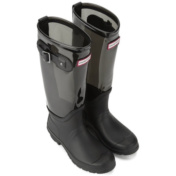 clear hunter boots